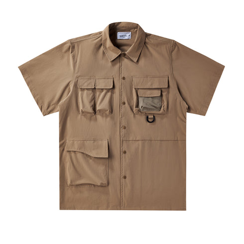 Boysnextdoor Multipocket Short Shirt Beige